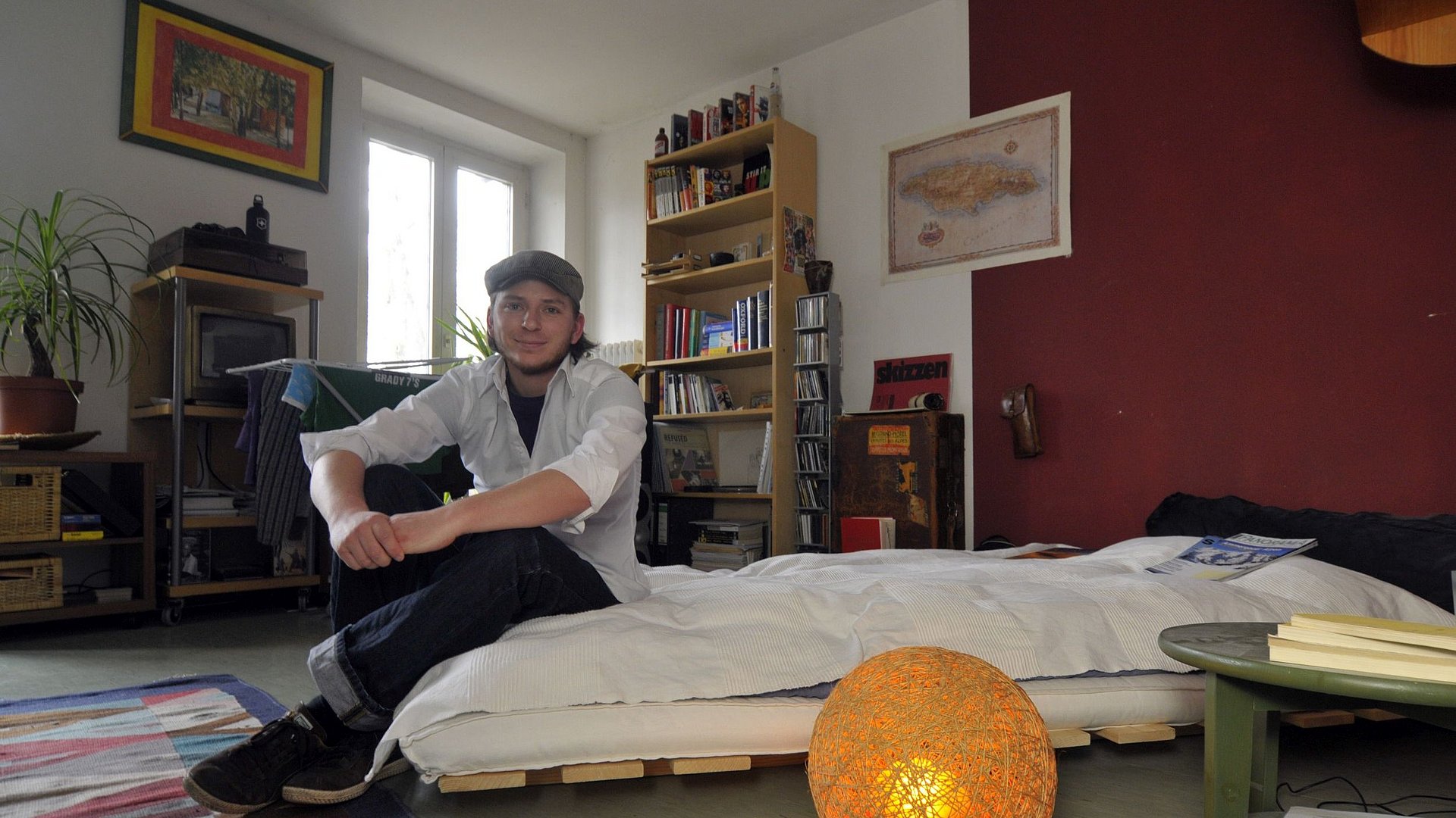 Student in the student residence at Biederstein, 2008.