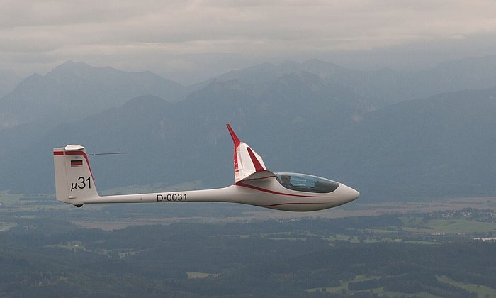 The Mü 31 is off the ground. (Photo: Akaflieg)