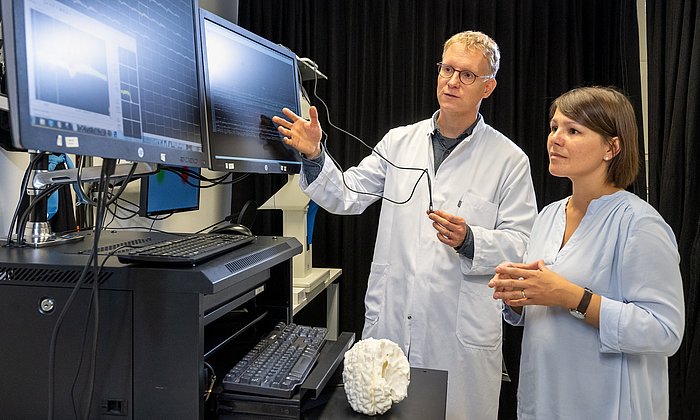 Prof. Simon Jacob (left) and Prof. Julijana Gjorgijeva 