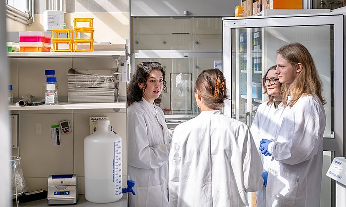 Students in the lab
