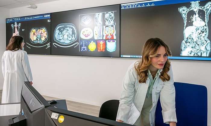 Medical researchers using AI