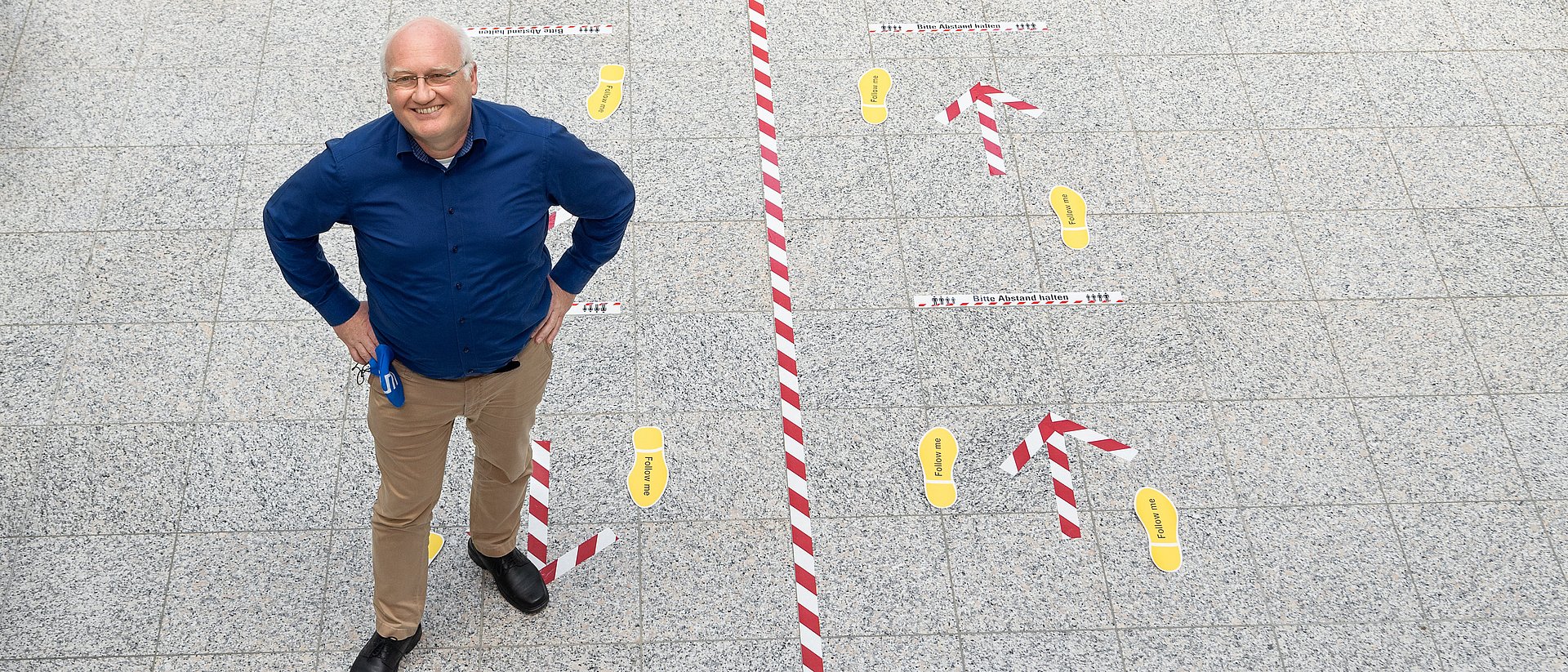 Prof. Klaus Bengler in der Magistrale der Fakultät für Maschinenwesen.