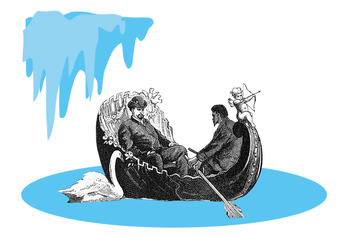 Venus Grotto at Linderhof Palace as a graphic illustratio