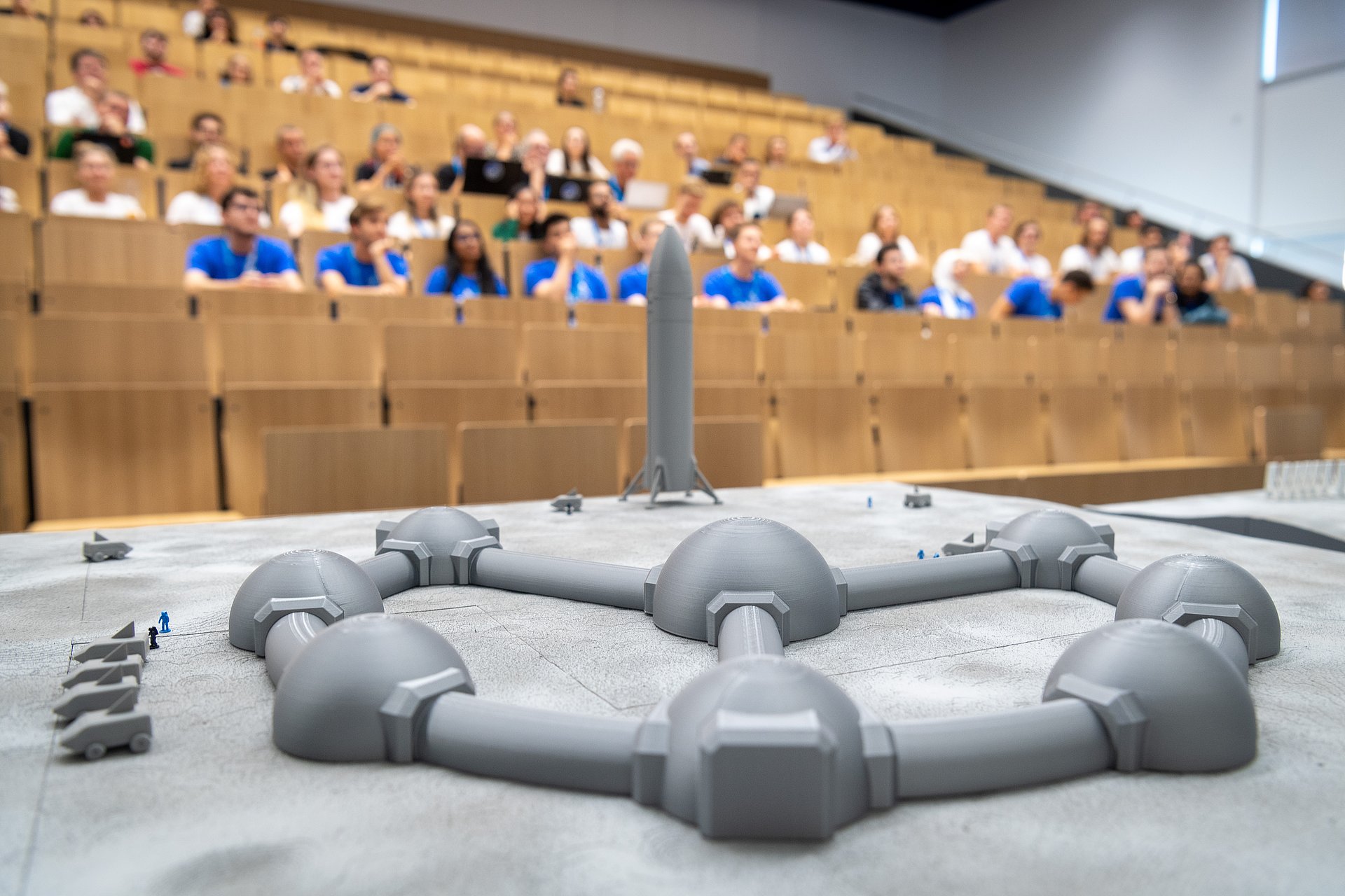 3D model of a lunar settlement
