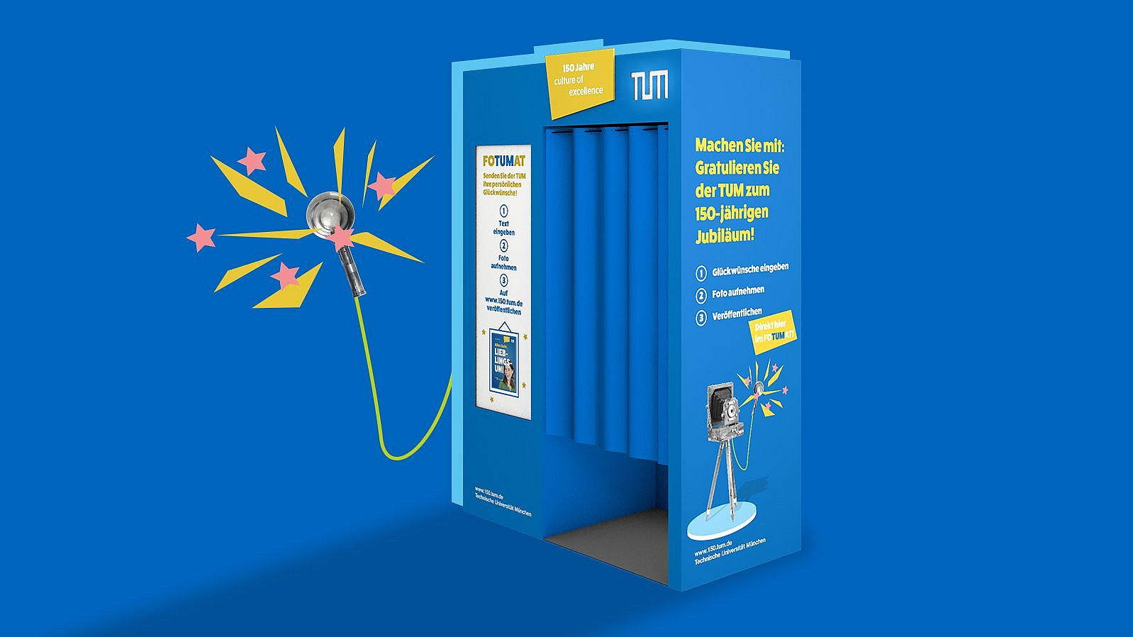Collage von einem Fotoautmaten, dem „FoTUMat“.