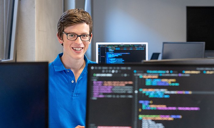 Gründer Florian Scherl im TUM Incubator