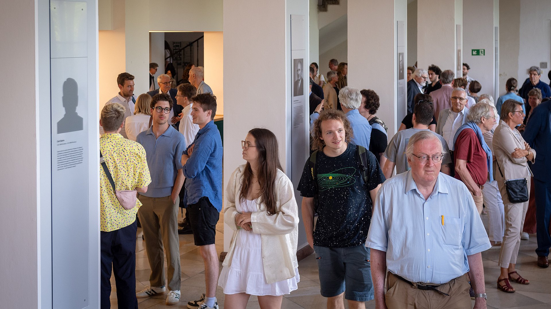 Visitors at the opening of the new commemorative site.