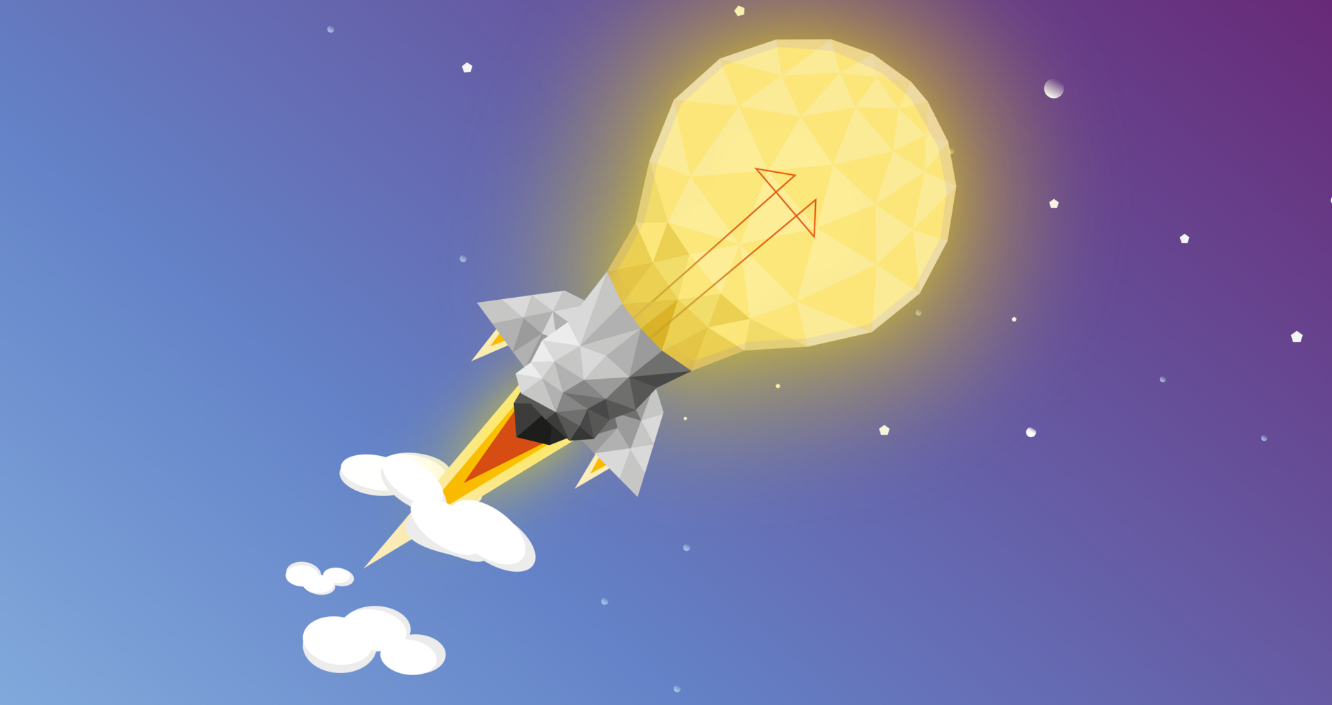 Graphik einer Rakete