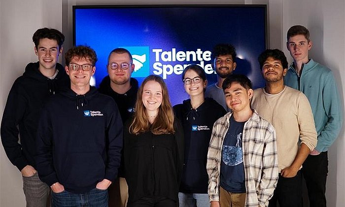 Photo as a link to the website of Talente Spenden