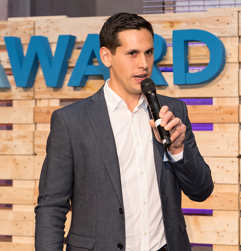 Pedro Gomez from Orbem at the TUM IDEAward