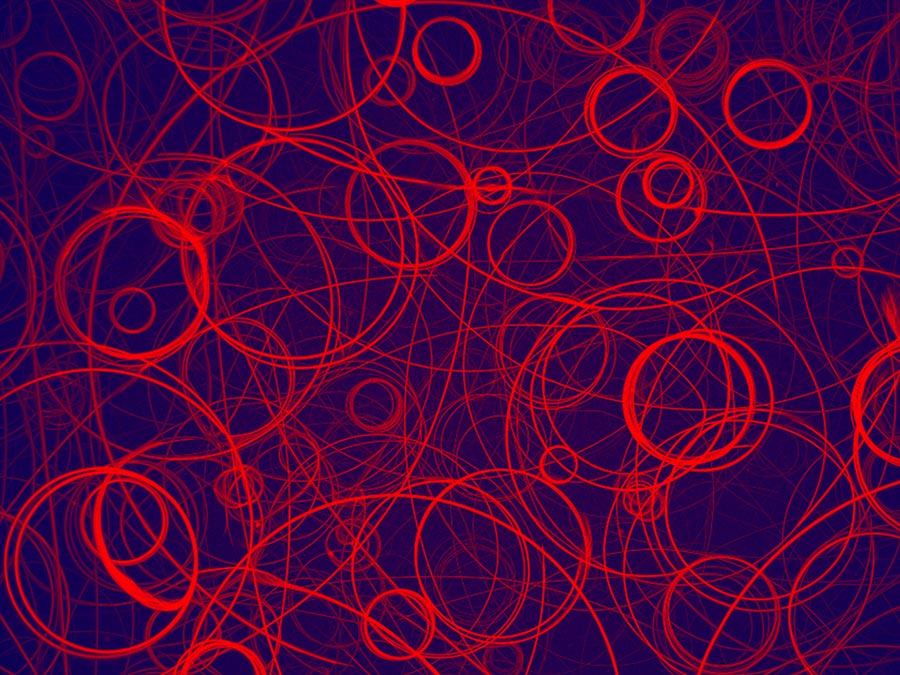 The new research center will analyze how proteins interact. The picture shows micro rings created by fibers of the muscle protein aktin. (Picture: Chair for Cellular Biophysics / TUM)